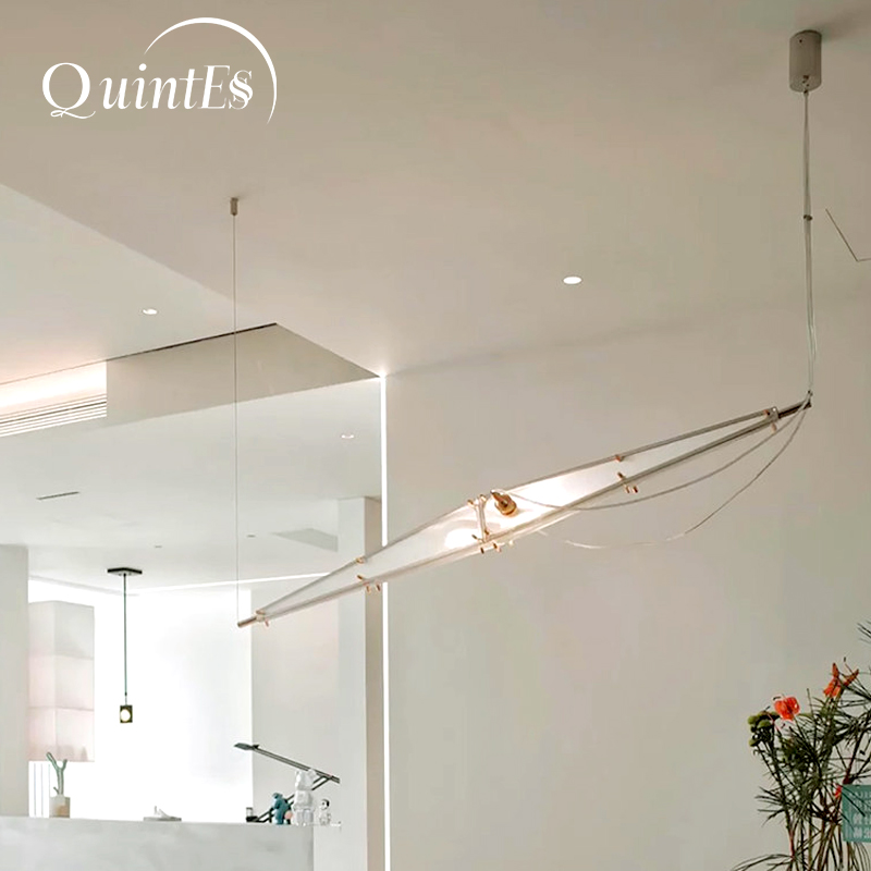 Home Bathroom Lighting Design - LED ガラスシャンデリアミニマリストデザインシルバーアート装飾インテリアペンダント照明階段リビングルームホーム用