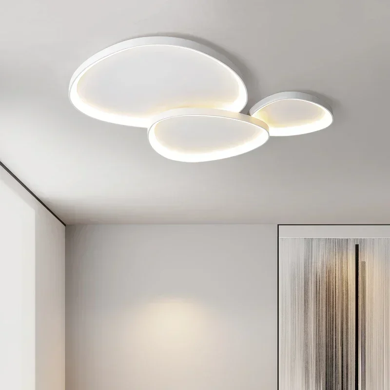 Home Bathroom Lighting Design - 北欧雲 LED シーリングライトダイニングリビングルーム研究寝室の家の装飾デザイナー素敵なランプ屋内光沢照明器具