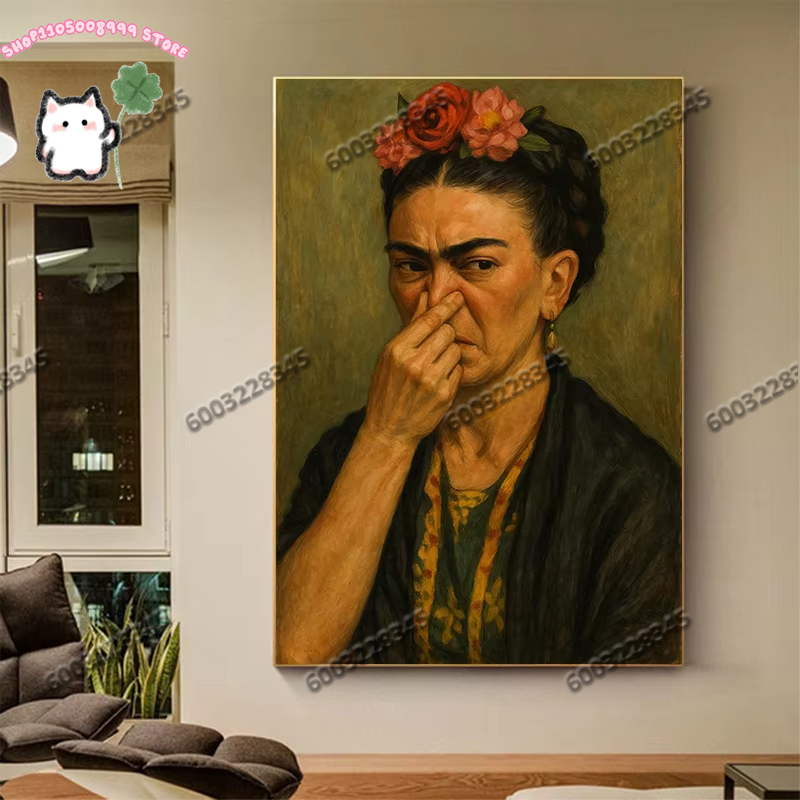 1PC 面白いアートポスター面白い有名人キャンバス絵画壁アー - Home Bathroom Pictures のレビューと価格