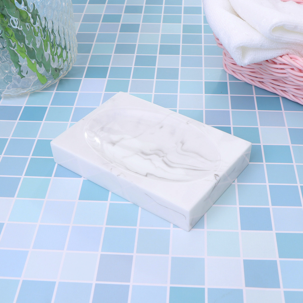1 個の石鹸ホルダー シンプルな水墨画スタイルの石鹸箱 自宅 - Home Kitchen Bathroom Cleaning のレビューと価格