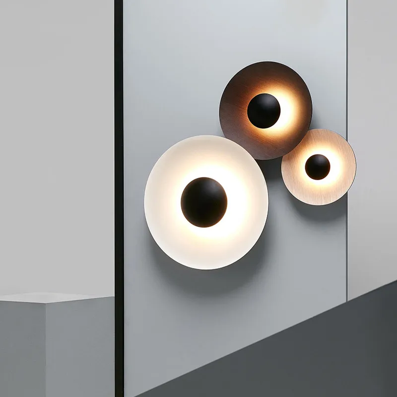 ラウンドノルディックLEDウォールライト,モダンでモダンなデ - Home Bathroom Lighting Design のレビューと価格