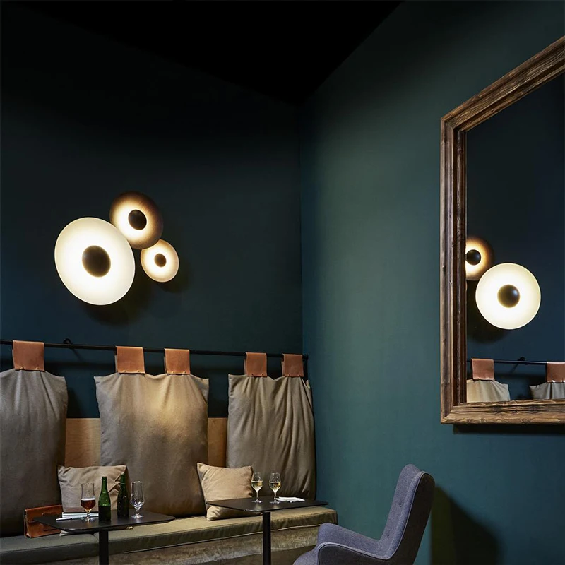 ラウンドノルディックLEDウォールライト,モダンでモダンなデ - Home Bathroom Lighting Design のレビューと価格