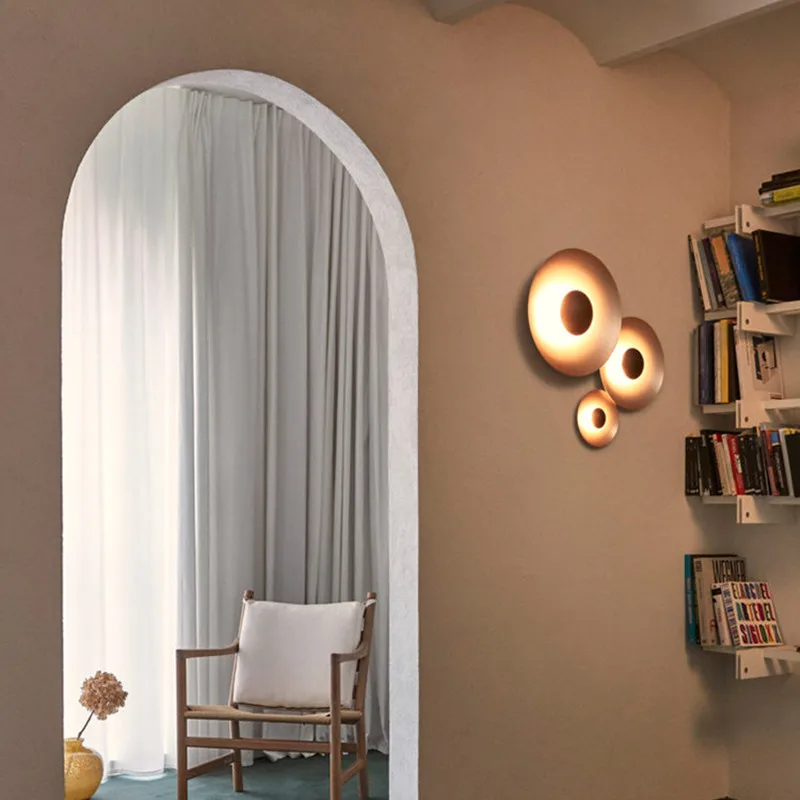 ラウンドノルディックLEDウォールライト,モダンでモダンなデ - Home Bathroom Lighting Design のレビューと価格
