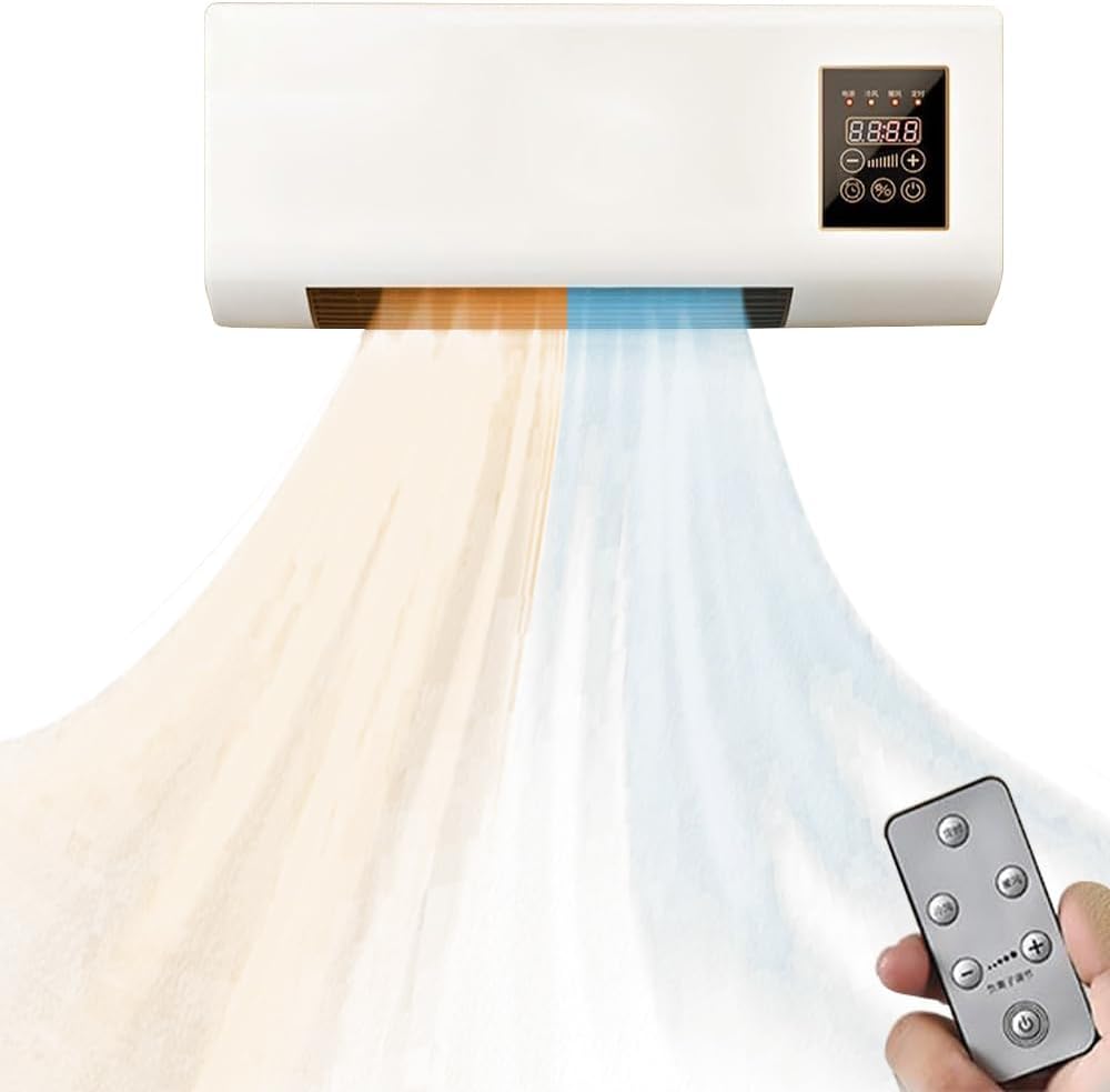 ポータブルエアファン、2000W壁掛けヒーター（リモコン付き - Home Bathroom Fan のレビューと価格
