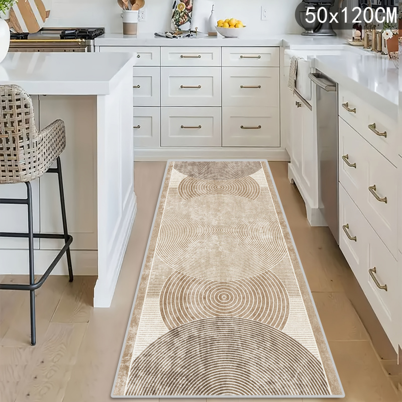 VIKAMA 幾何学模様のストライプランナーラグ 滑り止め加 - Home Kitchen Bathroom Cleaning のレビューと価格