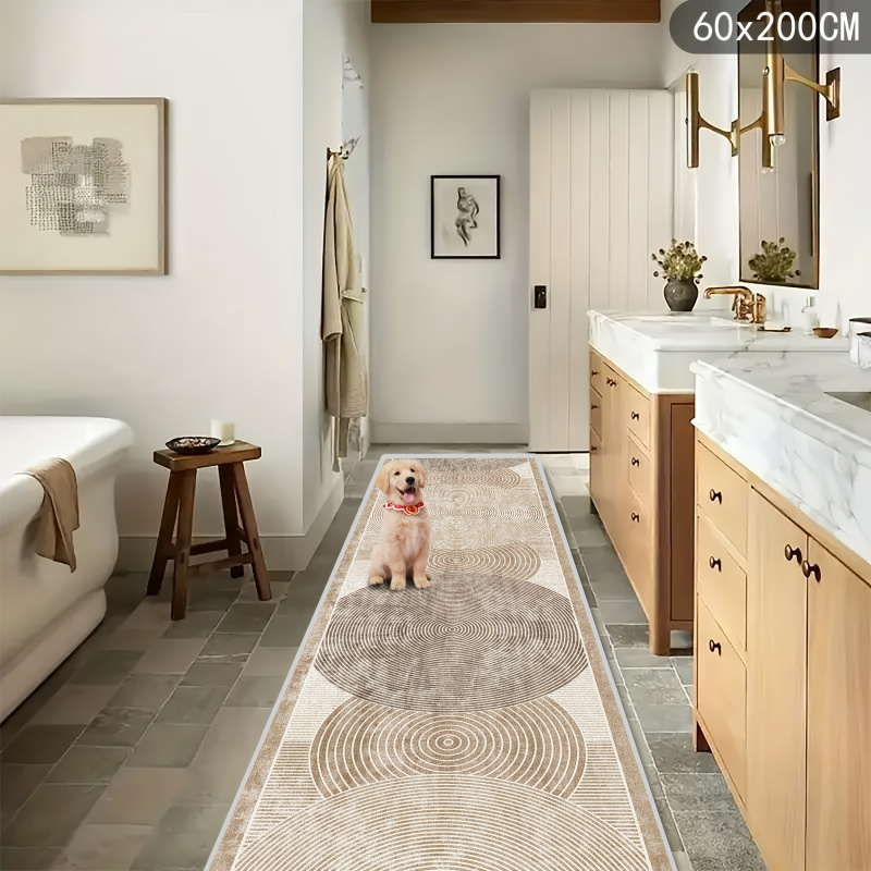 VIKAMA 幾何学模様のストライプランナーラグ 滑り止め加 - Home Kitchen Bathroom Cleaning のレビューと価格