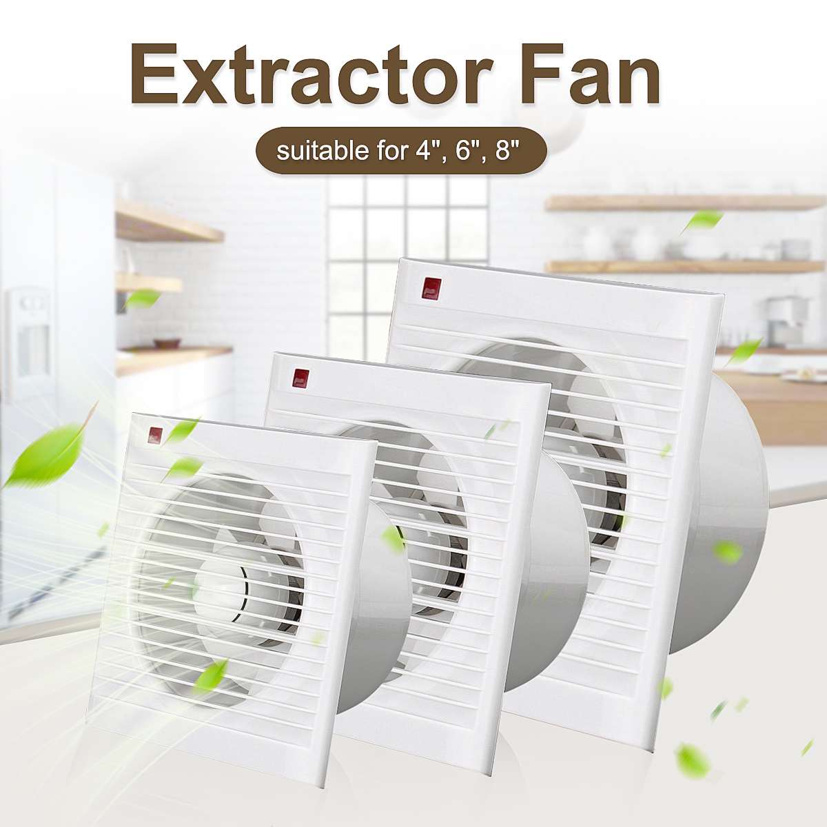 4インチ、6インチ、8インチ、220V、静音、防水、浴室換気 - Home Bathroom Fan のレビューと価格